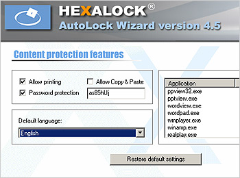 Программа AutoLock Wizard